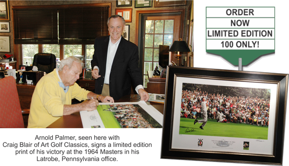 Arnold Palmer 1964 Masters Win - The Final Putt